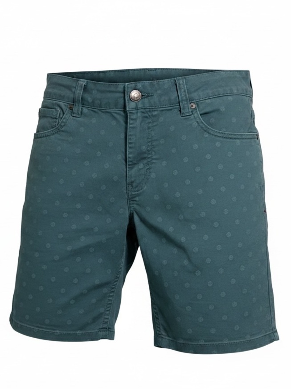 Toad&Co Teal Dot Women's Flat Front Shorts